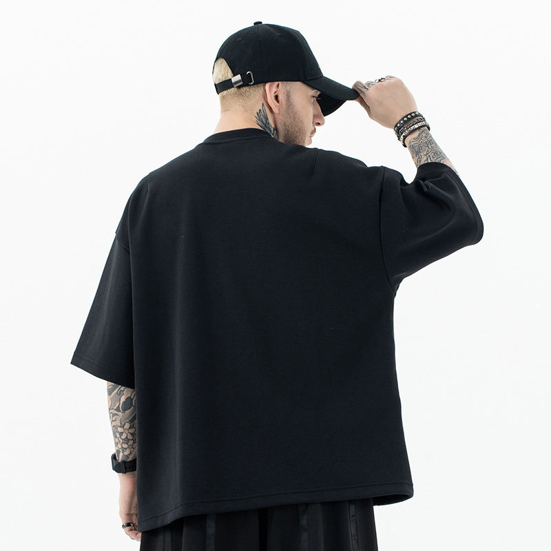 Half Zip Oversized Tee