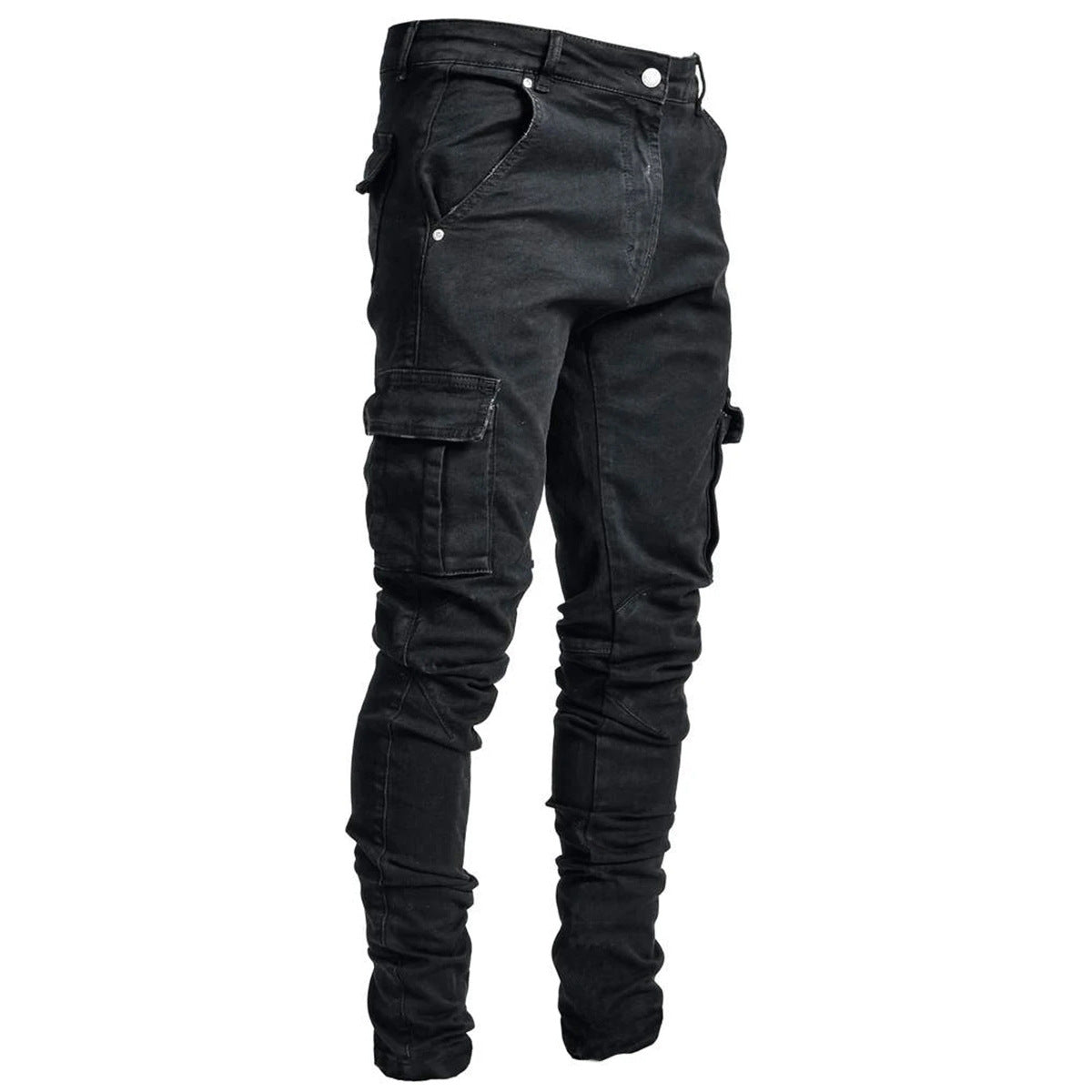 Multi pocket tooling jeans in urban streetwear style