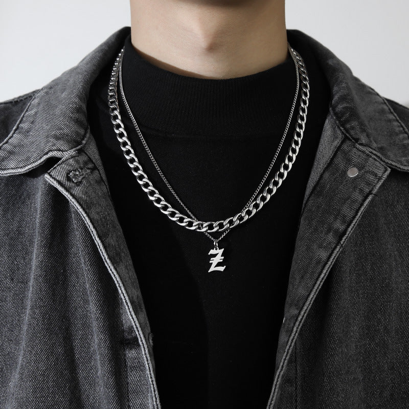 Letter Pendant Necklace