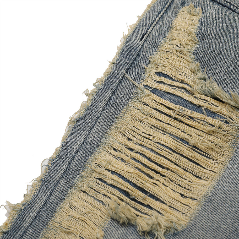 Distressed Stacked Jeans