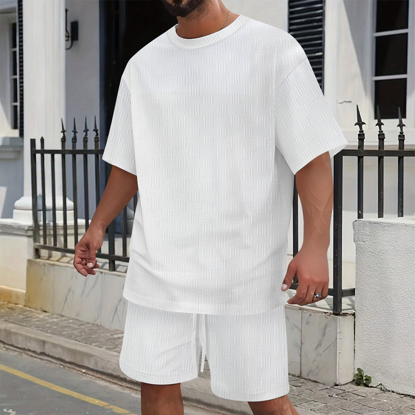 Casual Suit Shorts Tee