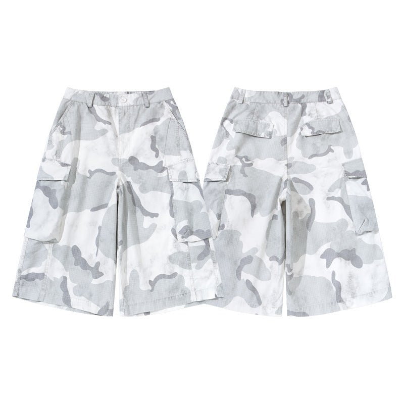 Retro Camouflage Work Shorts