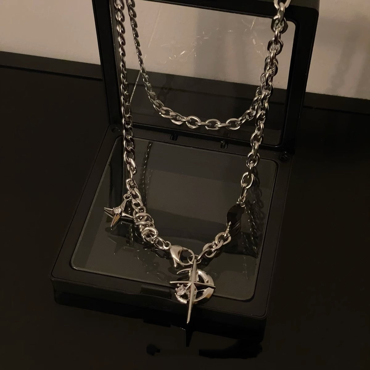 Gemstone Hip-hop Street Necklace