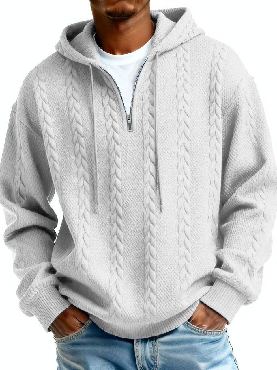 Half-Zip Hooded Sweatshirt