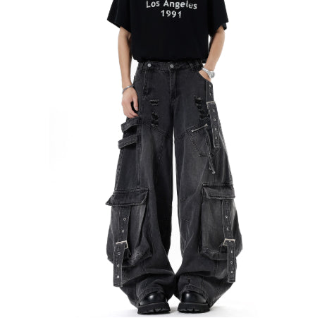 Cargo Ribbon Jeans