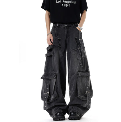 Cargo Ribbon Jeans