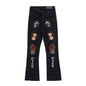 Hip Hop Embroidered Jeans