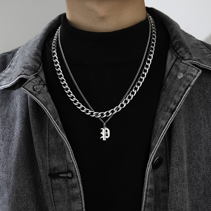Letter Pendant Necklace