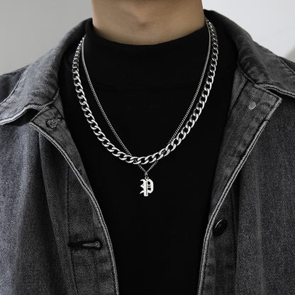 Letter Pendant Necklace