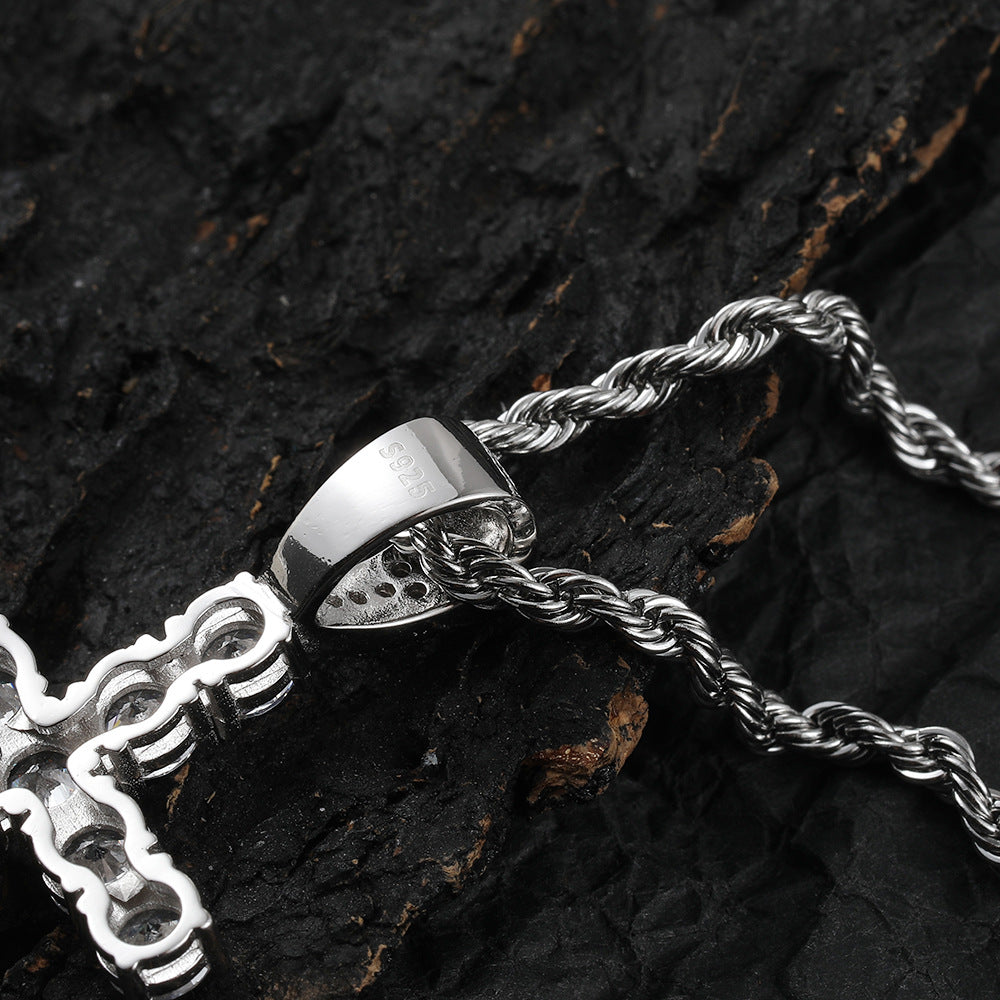 Diamond Cross Chain Necklace