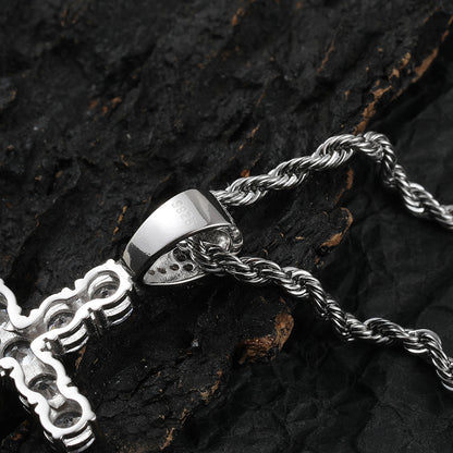 Diamond Cross Chain Necklace