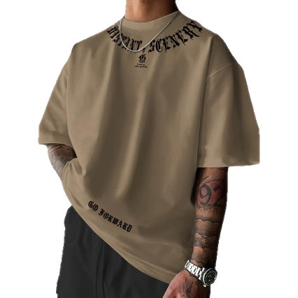 Oversized Letter Print Tee