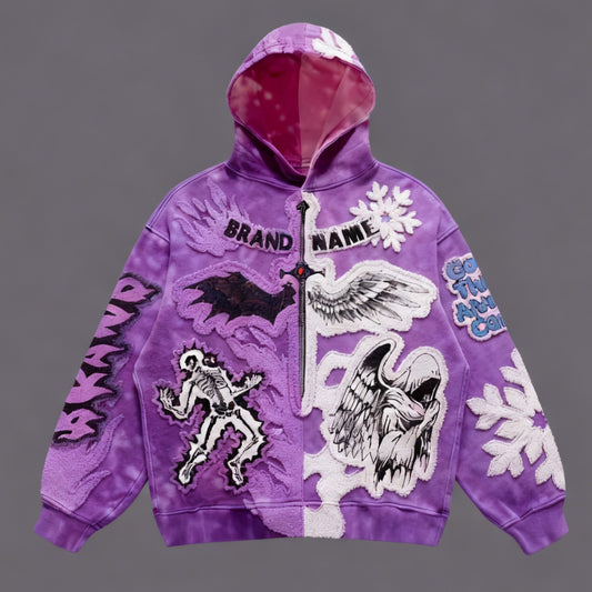 Gothic Patchwork Hoodie