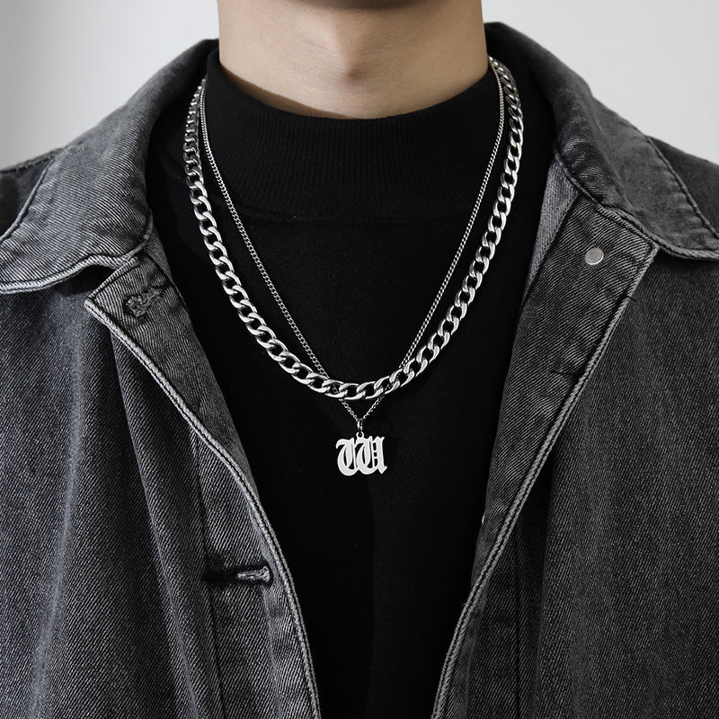 Letter Pendant Necklace