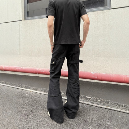 High Street Multi-Pocket Flared Jeans