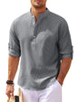 Long Sleeve Casual Stand Collar Shirt