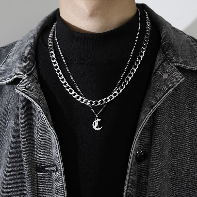 Letter Pendant Necklace