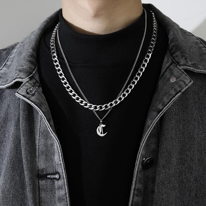 Letter Pendant Necklace