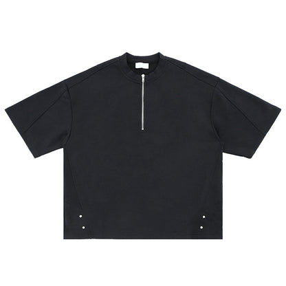 Half Zip Oversized Tee