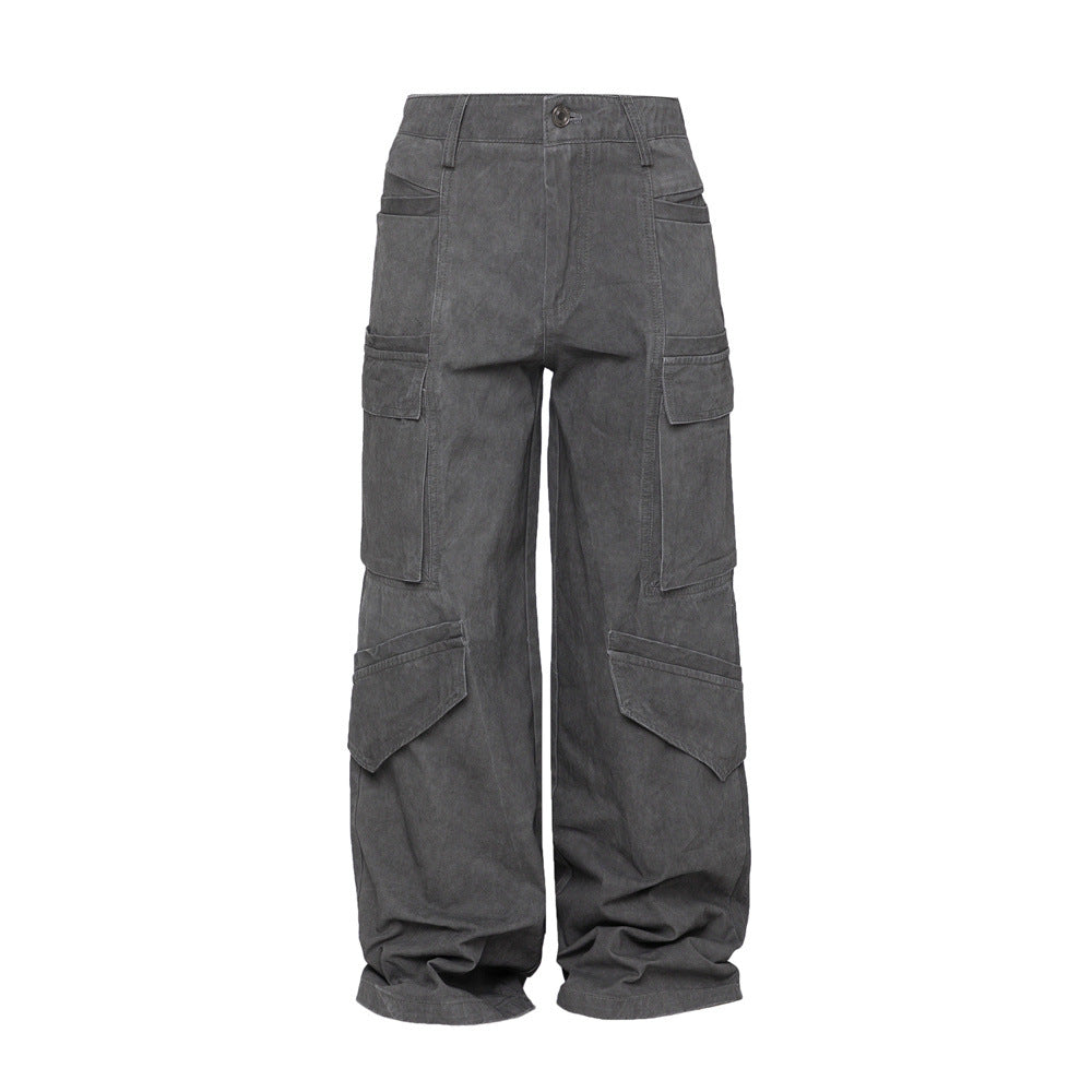 Wide Leg Punk Pants front view