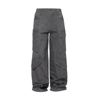 Wide Leg Punk Pants front view