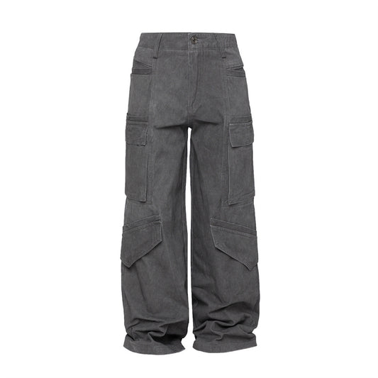 Wide Leg Punk Pants front view