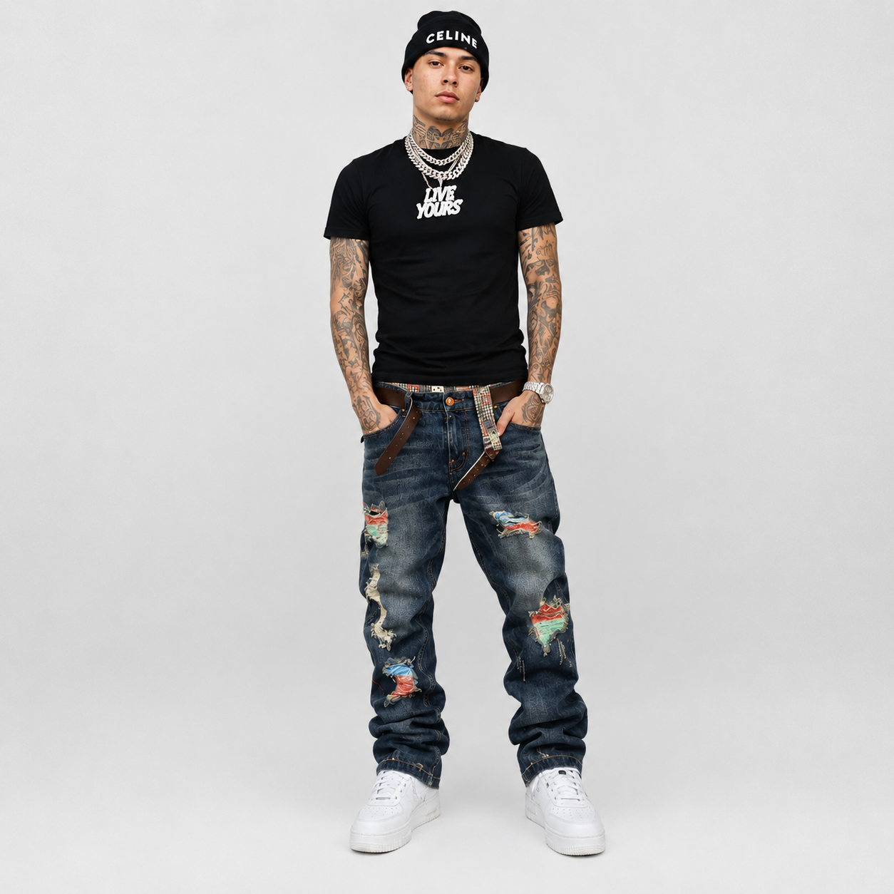 Paint Splatter Jeans