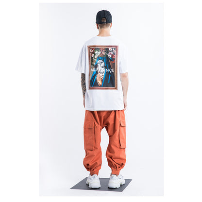 Cotton loose short sleeve T-shirt
