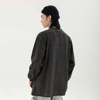 Oversized graphic long sleeve t-shirt in a relaxed streetwear fit from Novien Apparel