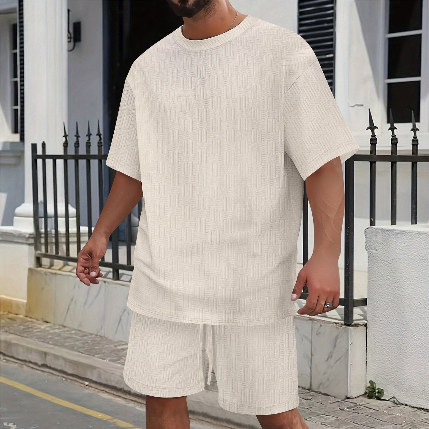 Casual Suit Shorts Tee