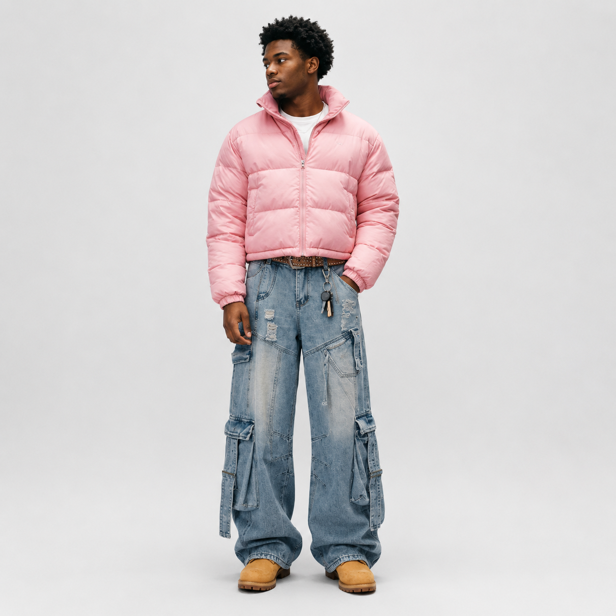 Cargo Ribbon Jeans