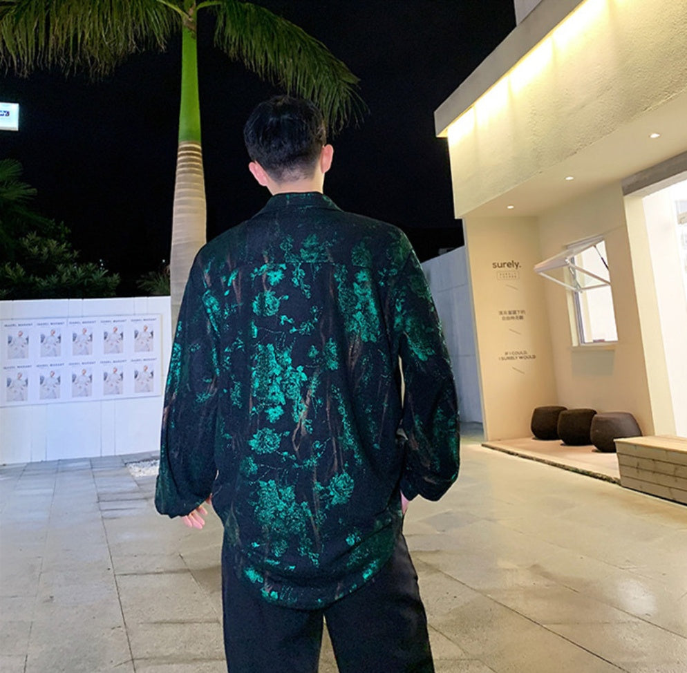 Streetwear Hip Hop Floral Shirt