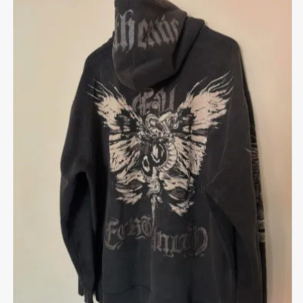 Shadow Skull Zip Hoodie