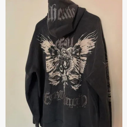 Shadow Skull Zip Hoodie