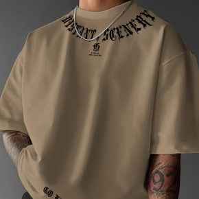 Oversized Letter Print Tee