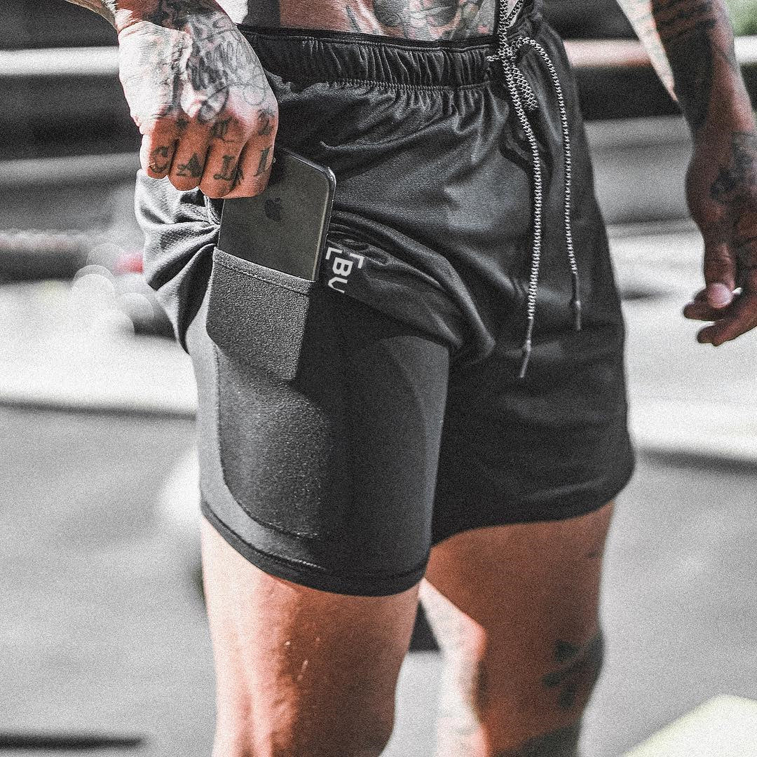 Pocket Compression Shorts front view