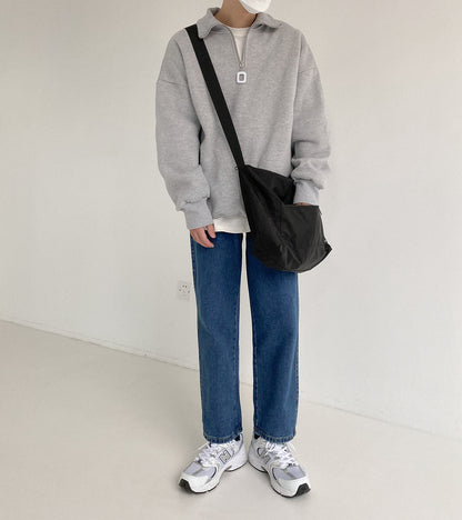 Oversized Quarter Zip Sweater