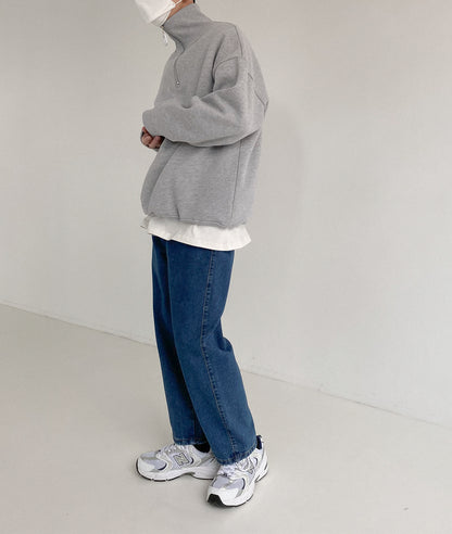 Oversized Quarter Zip Sweater
