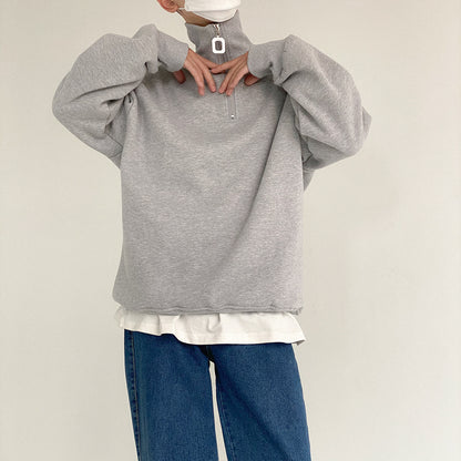 Oversized Quarter Zip Sweater