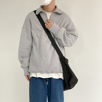 Oversized Quarter Zip Sweater