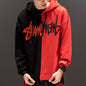 Novien Colorblock Graffiti Streetwear Hoodie