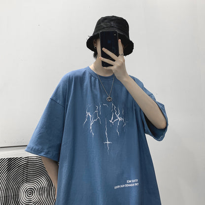 Lightning Graphic Oversized Tee