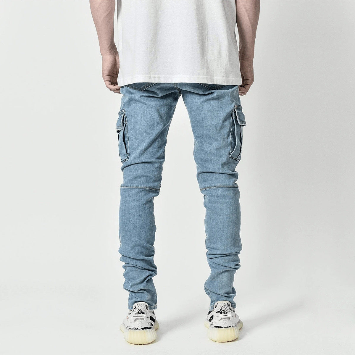 Multi pocket tooling jeans in urban streetwear style