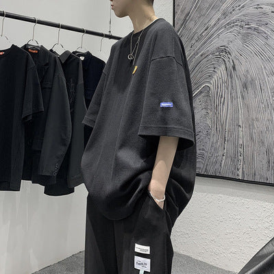 Loose Waffle Half-Sleeve Tee