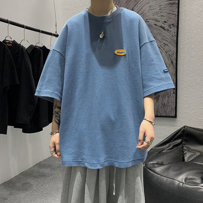 Loose Waffle Half-Sleeve Tee