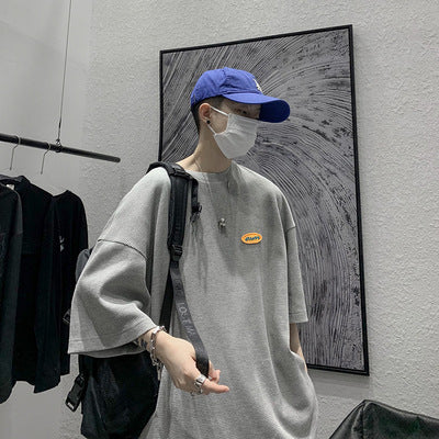 Loose Waffle Half-Sleeve Tee