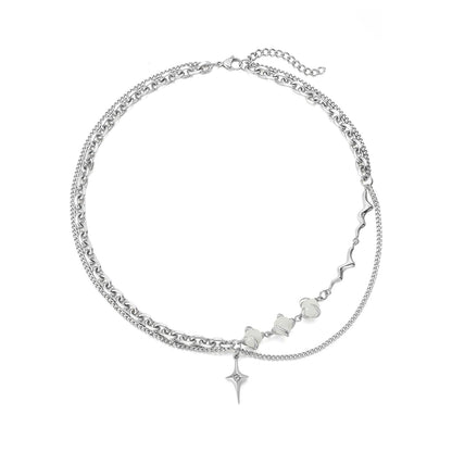 Novien Opal Titanium Steel Necklace