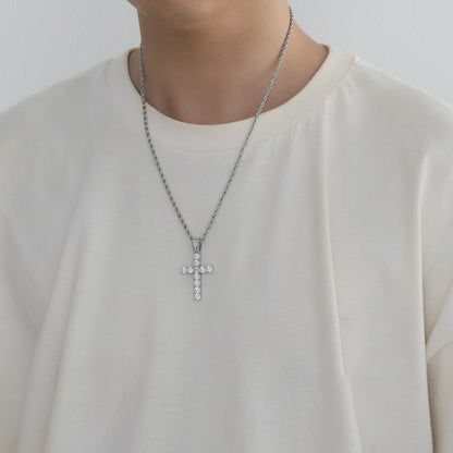 Diamond Cross Chain Necklace