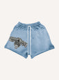 Vintage Graphic Casual Shorts