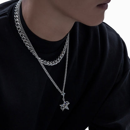 Star Hip Hop Pendant Necklace